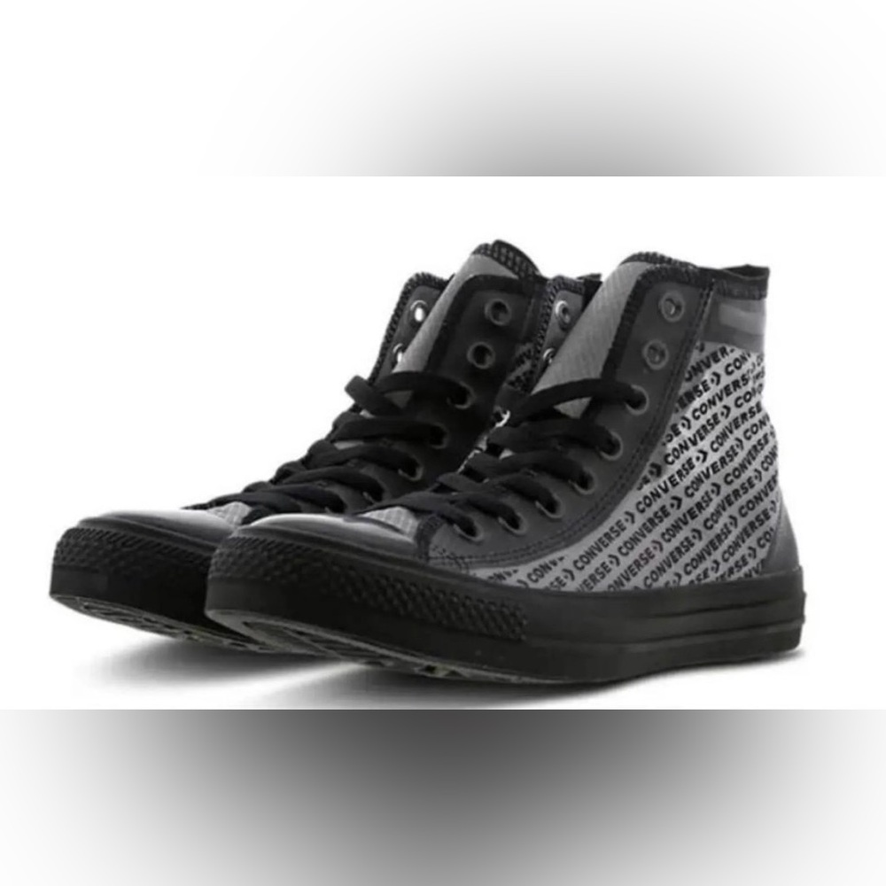 Black/gray Converse size 8